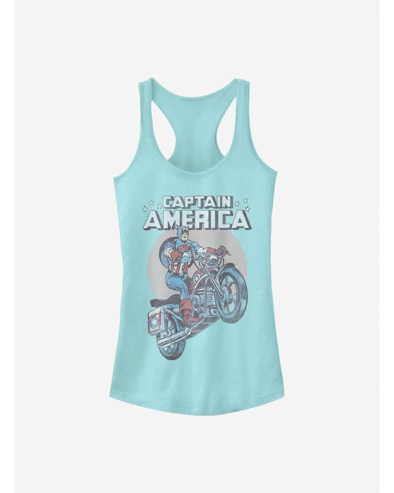 Marvel Captain America Motorcycle Girls Tank $12.20 Tanks