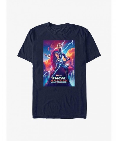 Marvel Thor: Love and Thunder Asgardian Movie Poster T-Shirt $7.41 T-Shirts