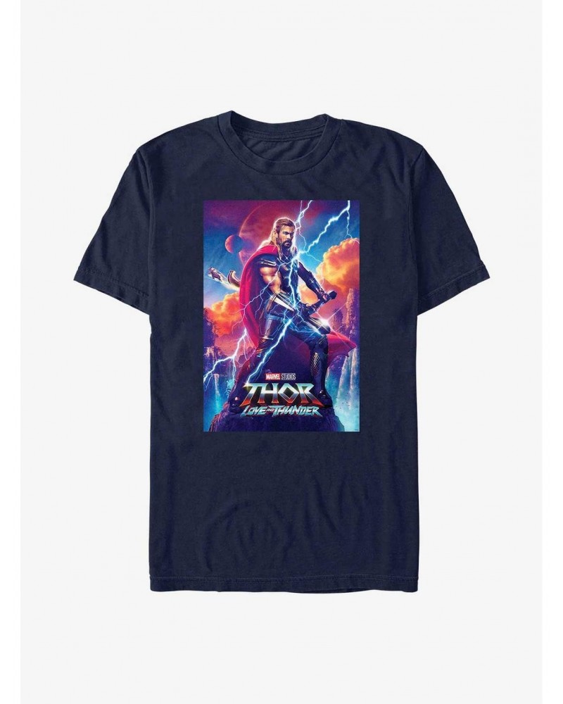 Marvel Thor: Love and Thunder Asgardian Movie Poster T-Shirt $7.41 T-Shirts