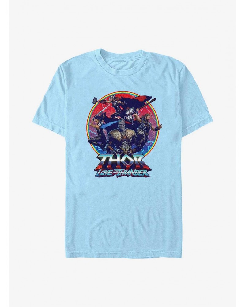 Marvel Thor: Love And Thunder Group Emblem T-Shirt $11.95 T-Shirts