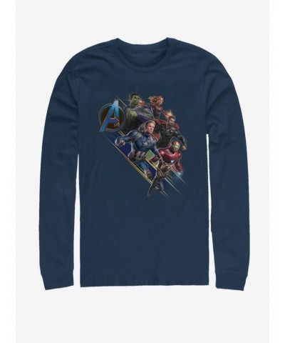 Marvel Avengers: Endgame Angled Shot Long-Sleeve T-Shirt $15.13 T-Shirts