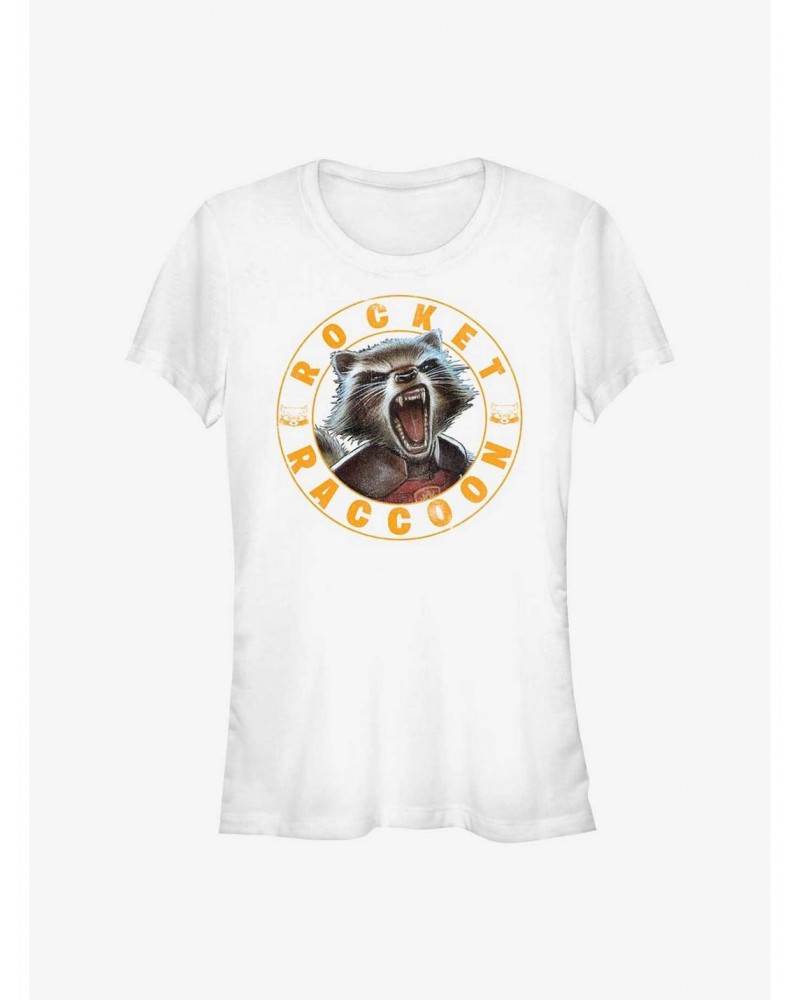 Marvel Guardians of the Galaxy Raccoon Stamp Girls T-Shirt $12.20 T-Shirts