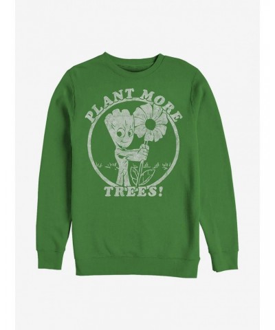 Marvel Guardians Of The Galaxy Groot Plant More Trees Crew Sweatshirt $17.71 Sweatshirts
