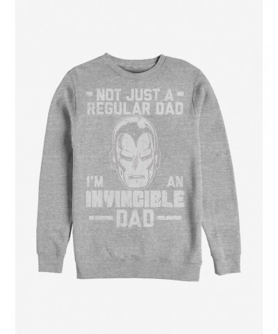 Marvel Iron Man Invincible Dad Crew Sweatshirt $16.61 Sweatshirts