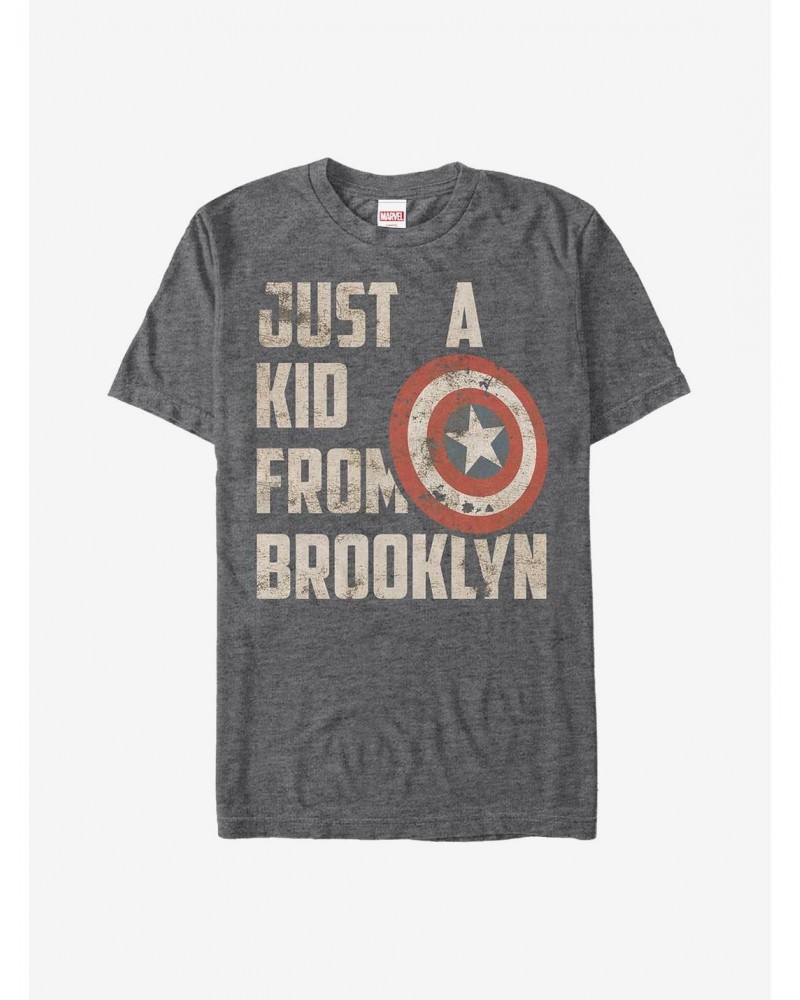 Marvel Captain America In Brooklyn T-Shirt $7.89 T-Shirts