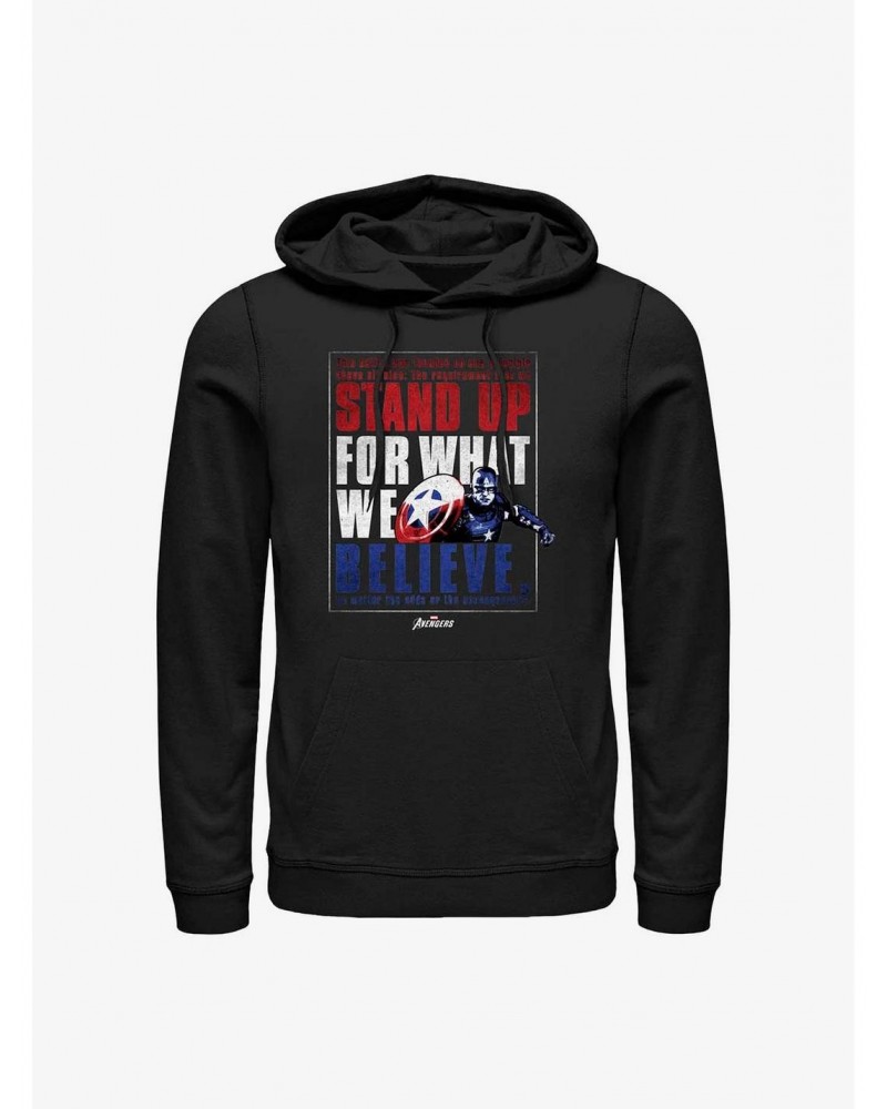 Marvel Captain America Believe Order Hoodie $17.06 Hoodies