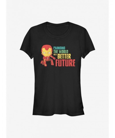 Marvel Iron Man Better Future Girls T-Shirt $12.45 T-Shirts