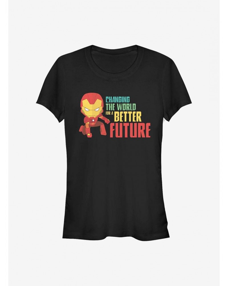 Marvel Iron Man Better Future Girls T-Shirt $12.45 T-Shirts