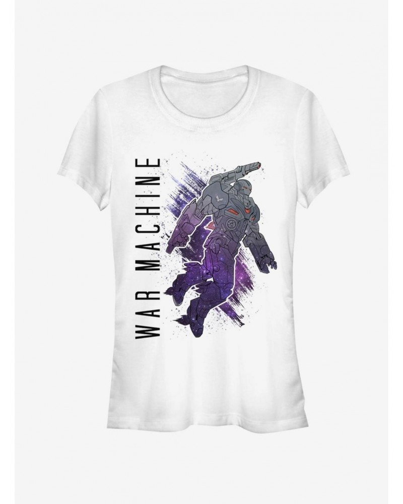 Marvel Avengers Endgame War Machine Painted Girls T-Shirt $10.46 T-Shirts