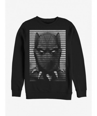 Marvel Black Panther Striped Profile Sweatshirt $18.08 Sweatshirts