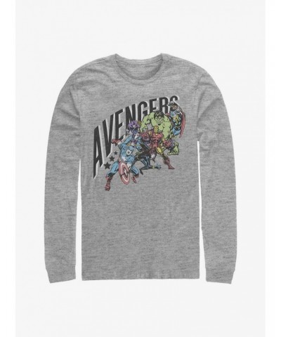 Marvel Avengers In Line Long-Sleeve T-Shirt $13.16 T-Shirts