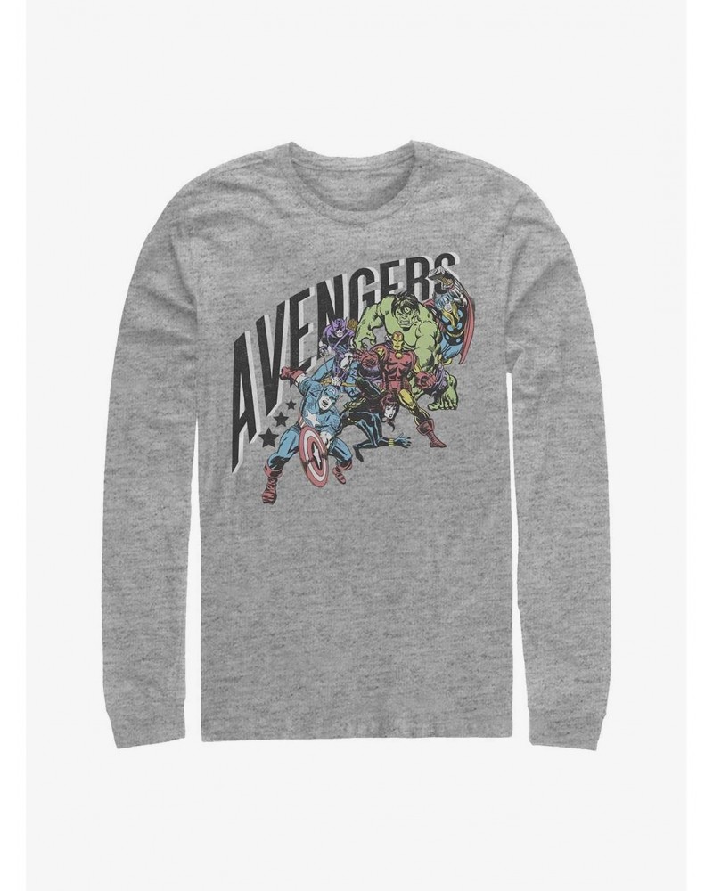 Marvel Avengers In Line Long-Sleeve T-Shirt $13.16 T-Shirts