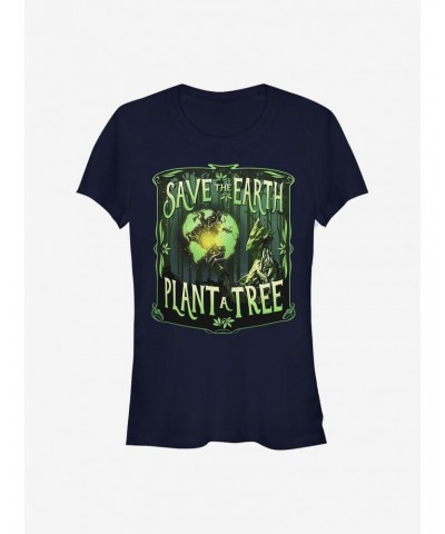 Marvel The Guardians Of The Galaxy Groot Trees Save Earth Girls T-Shirt $11.45 T-Shirts
