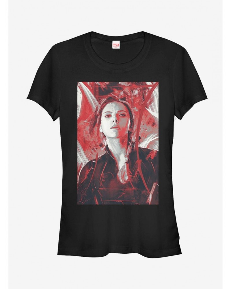 Marvel Avengers: Endgame Black Widow Red Painted Girls T-Shirt $11.21 T-Shirts