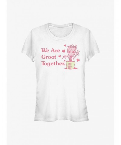 Marvel Guardians of the Galaxy We Are Groot Together Girls T-Shirt $8.22 T-Shirts