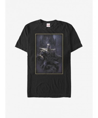 Marvel The Avengers: Infinity War Thanos Night Throne T-Shirt $7.41 T-Shirts