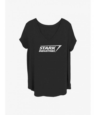 Marvel Iron Man Stark Logo Girls T-Shirt Plus Size $11.27 T-Shirts