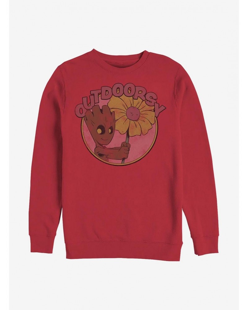 Marvel Guardians Of The Galaxy Cute Groot Crew Sweatshirt $15.50 Sweatshirts