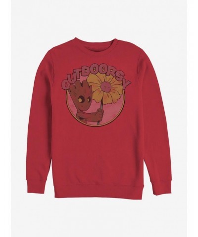 Marvel Guardians Of The Galaxy Cute Groot Crew Sweatshirt $15.50 Sweatshirts