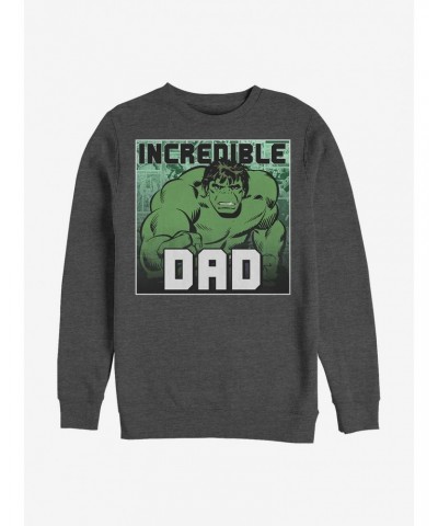 Marvel Hulk The Incredible Dad Crew Sweatshirt $12.92 Sweatshirts