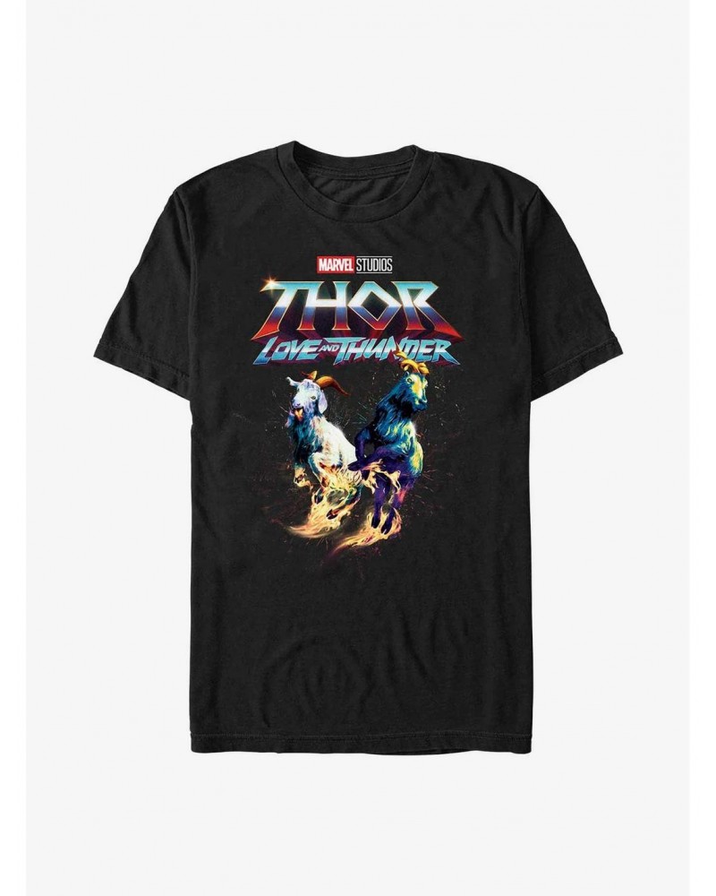 Marvel Thor: Love And Thunder Rainbow Goats T-Shirt $11.71 T-Shirts