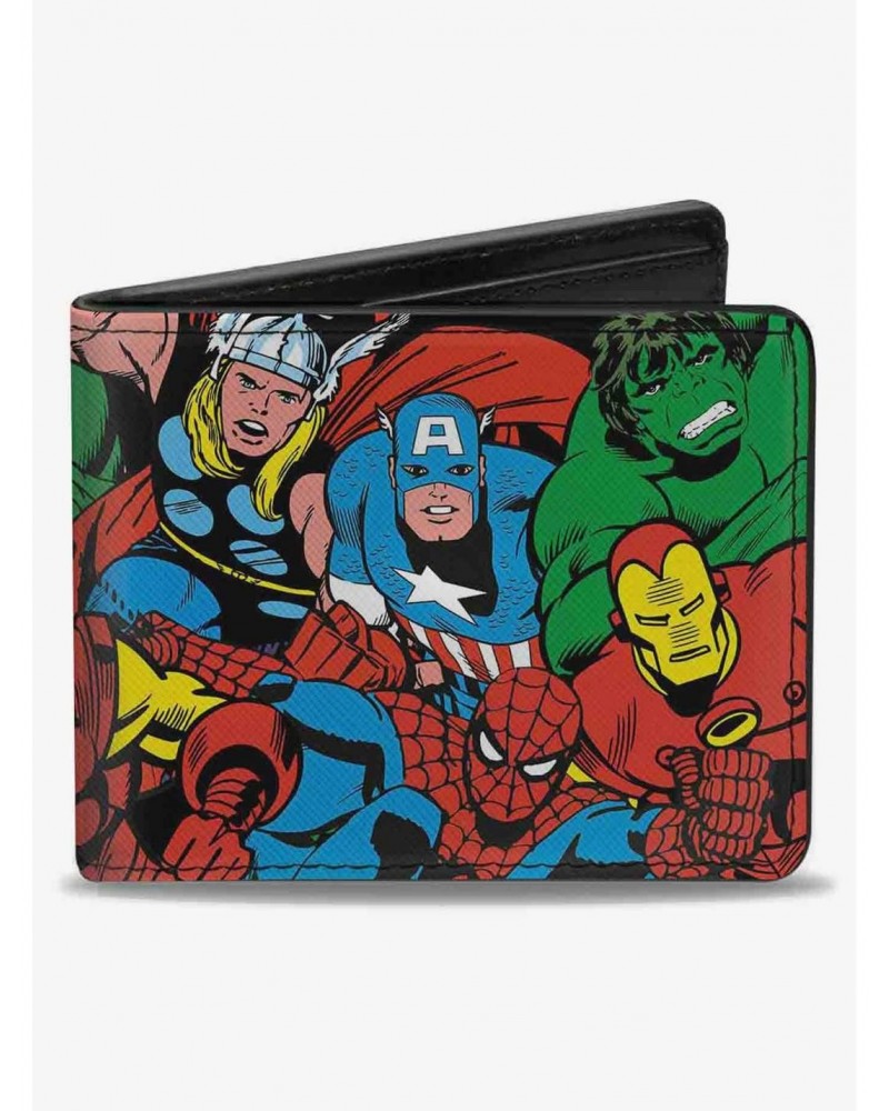 Marvel Comics Characters Stacked Logo Bifold Wallet $7.94 Wallets