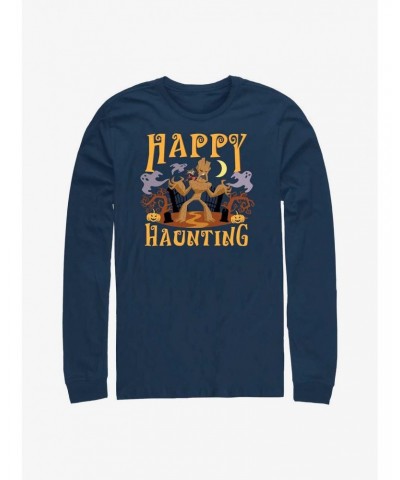 Marvel Guardians Of The Galaxy Groot & Rocket Happy Haunting Long-Sleeve T-Shirt $12.83 T-Shirts