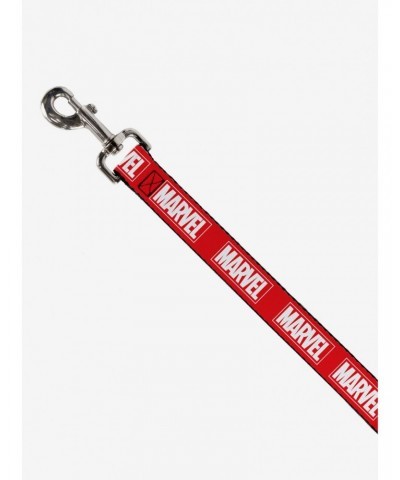 Marvel Red Brick Logo Red White Dog Leash $7.79 Leashes