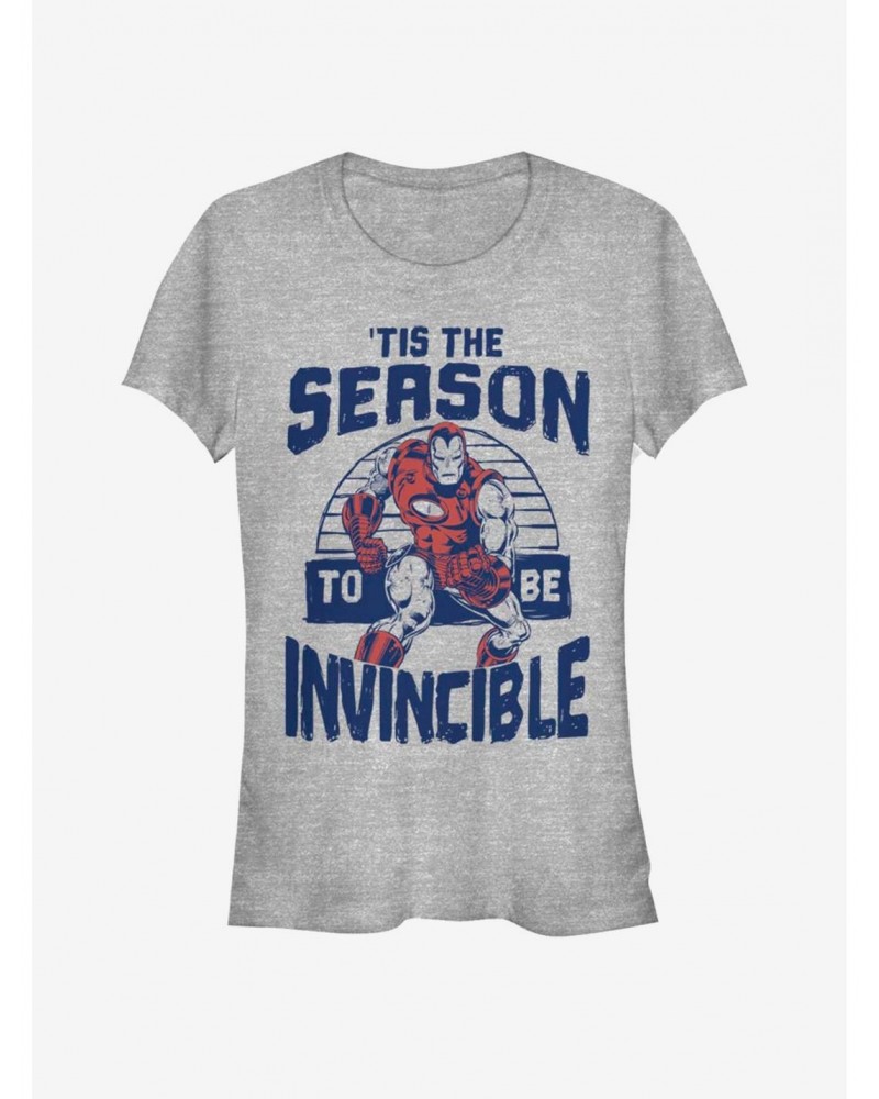 Marvel Iron Man Invincible Season Holiday Girls T-Shirt $7.97 T-Shirts
