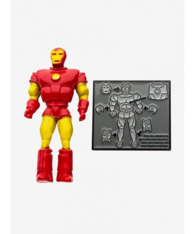 Marvel Iron Man Retro Action Figure 80 Years Enamel Pin Set $12.43 Pin Set