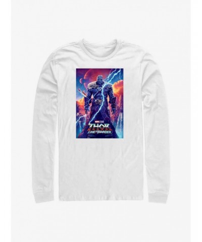 Marvel Thor: Love and Thunder Korg Movie Poster Long-Sleeve T-Shirt $14.15 T-Shirts