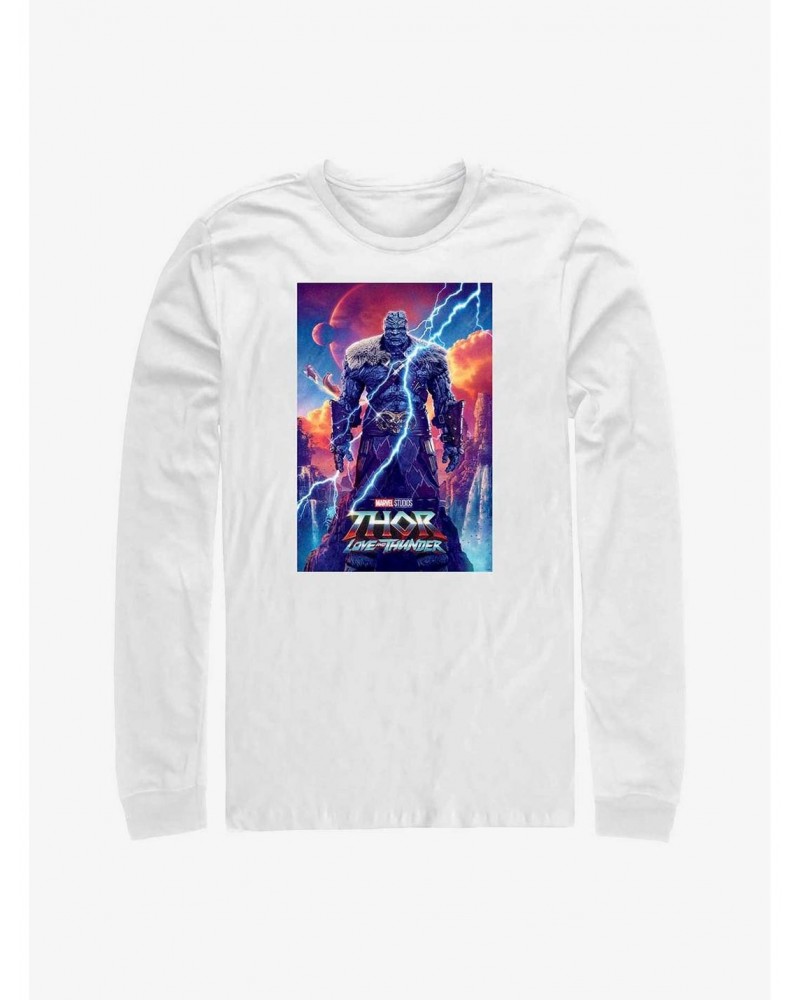 Marvel Thor: Love and Thunder Korg Movie Poster Long-Sleeve T-Shirt $14.15 T-Shirts