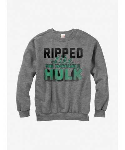 Marvel Ripped Like the Hulk Girls Sweatshirt $15.50 Sweatshirts