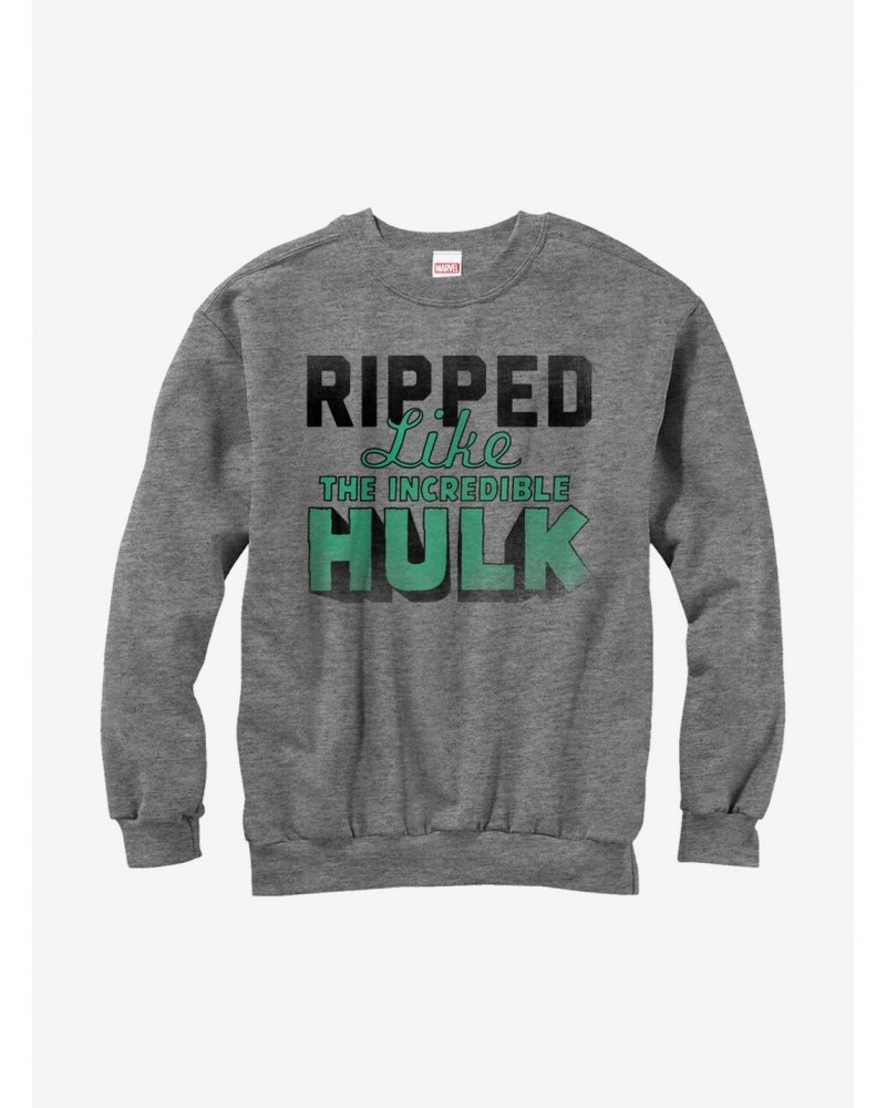 Marvel Ripped Like the Hulk Girls Sweatshirt $15.50 Sweatshirts