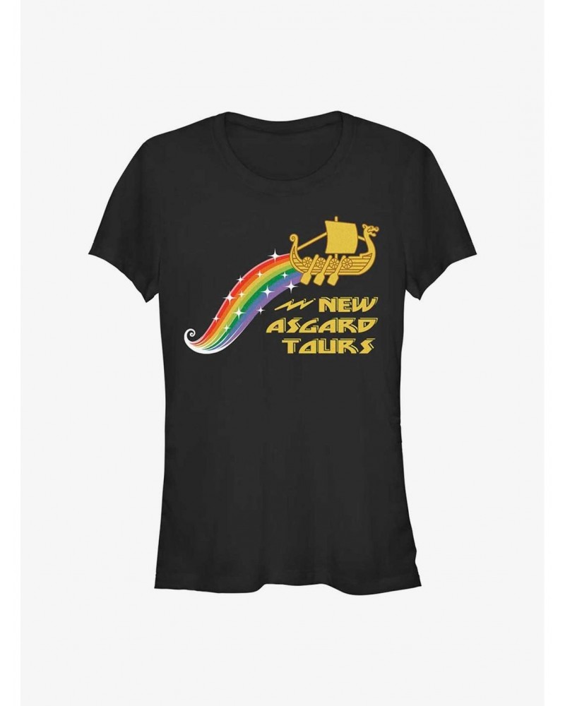 Marvel Thor: Love and Thunder Rainbow Tours Girls T-Shirt $10.71 T-Shirts