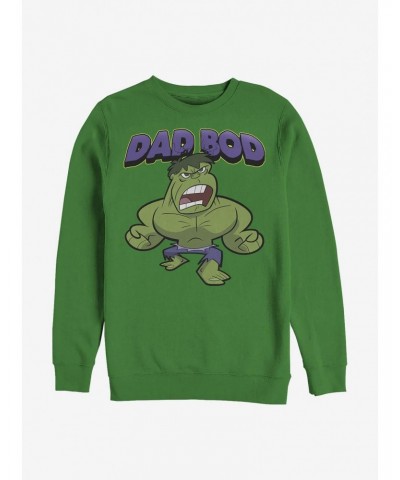 Marvel Hulk Dad Bod Crew Sweatshirt $17.71 Sweatshirts