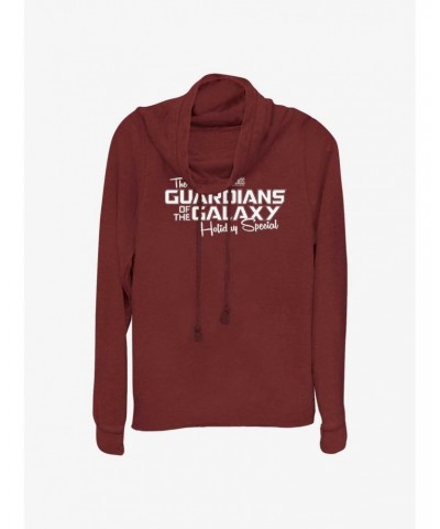 Marvel Guardians of the Galaxy Holiday Special Logo Cowl Neck Long-Sleeve Top $19.76 Tops
