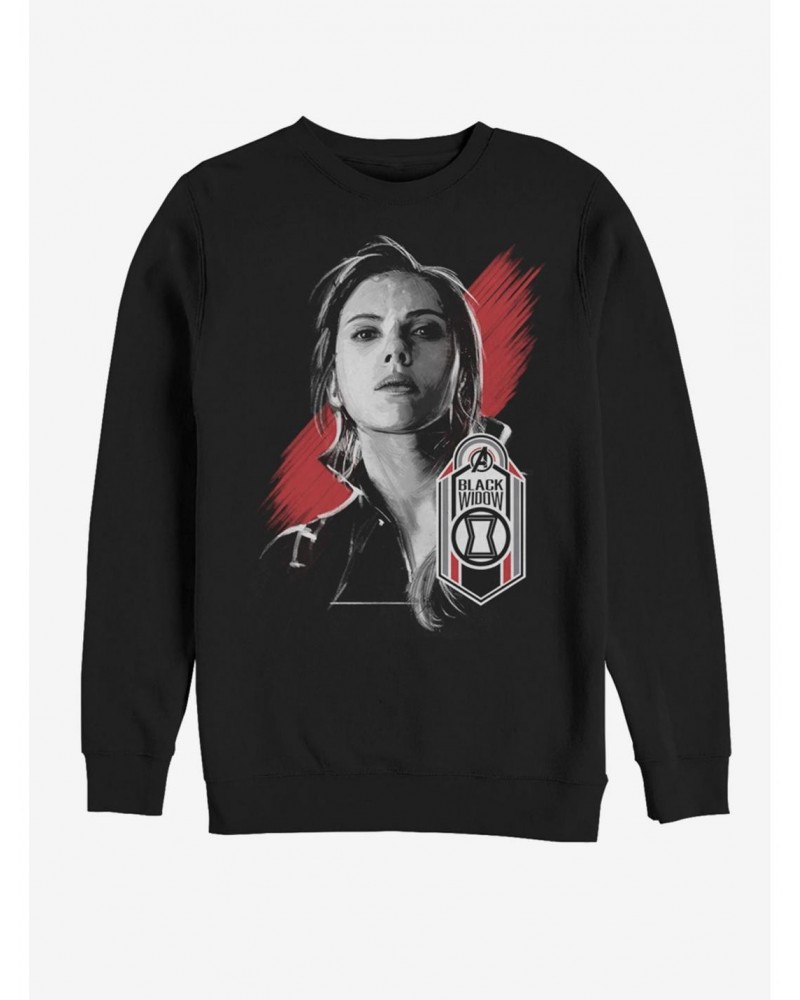 Marvel Avengers: Endgame Black Widow Tag Sweatshirt $16.61 Sweatshirts