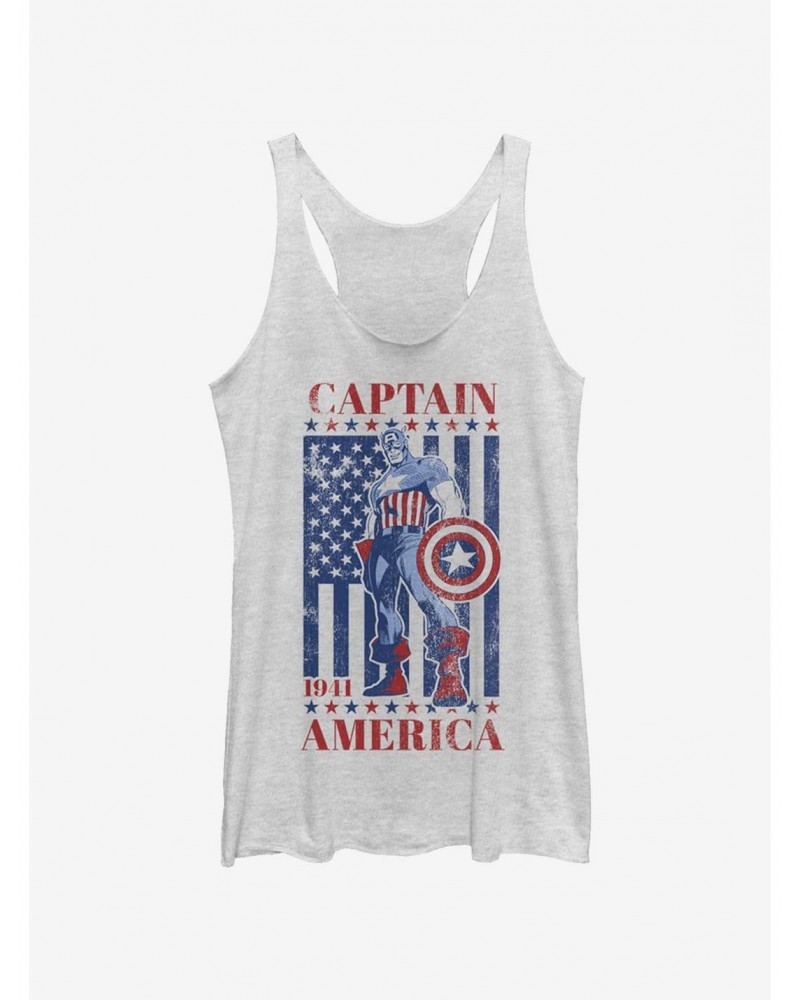 Marvel Captain America Captain 'Merica Girls Tank $10.88 Tanks