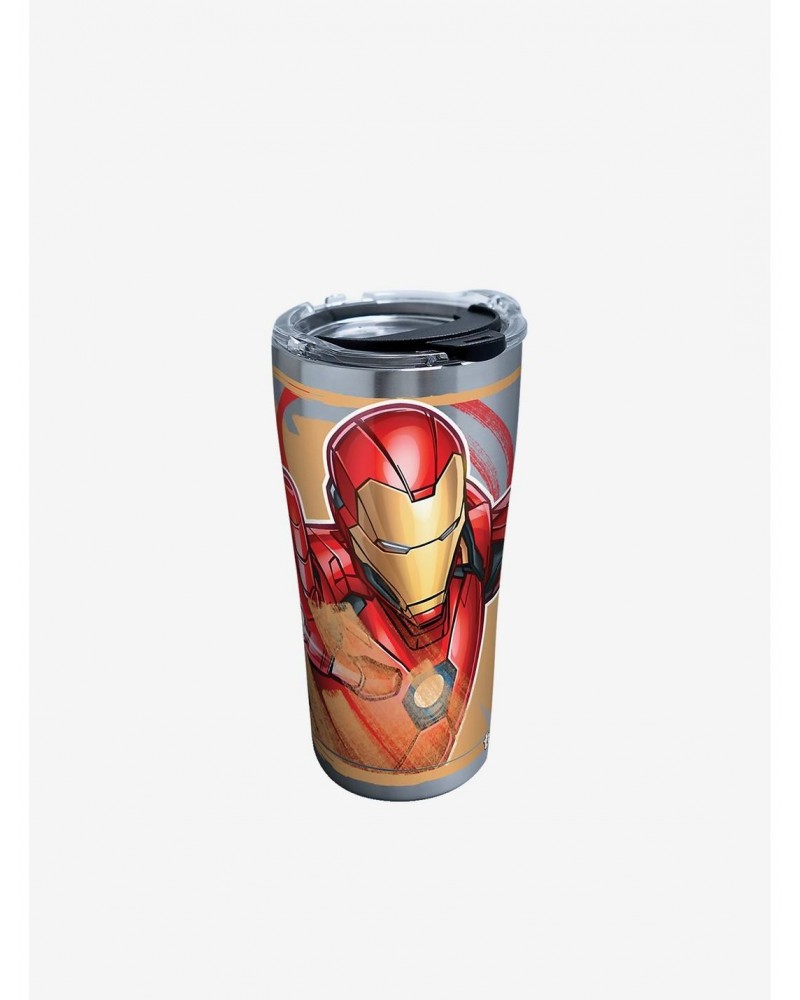 Marvel Iron Man Iconic 20oz Stainless Steel Tumbler With Lid $12.22 Tumblers