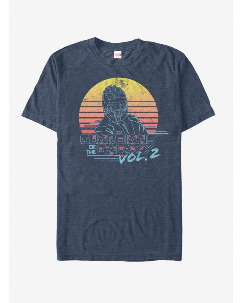 Marvel Guardians of the Galaxy Vol. 2 Star-Lord Retro T-Shirt $10.76 T-Shirts