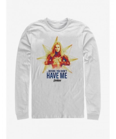 Marvel Avengers: Endgame Marvel Time White Long-Sleeve T-Shirt $13.16 T-Shirts