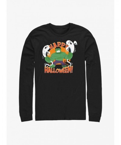 Marvel The Hulk Happy Halloween Long-Sleeve T-Shirt $10.86 T-Shirts